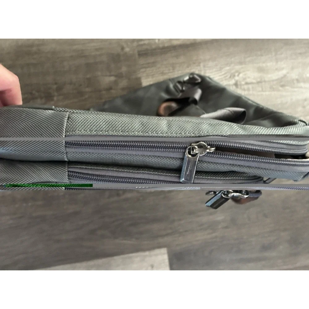 briggs and riley Travelwear  Business Case Gray STAINED NO SHOULDER STRAP